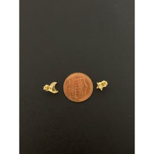 Load image into Gallery viewer, 18K Gold Earrings Stud Star Moon 1.13 grams Small - Rafant