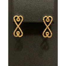 Load image into Gallery viewer, 18K Gold Earrings Post Infinity 1.80 grams - Rafant