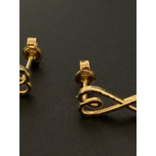 Load image into Gallery viewer, 18K Gold Earrings Post Infinity 1.80 grams - Rafant