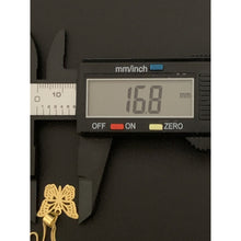 Load image into Gallery viewer, 18K Gold Necklace Chain 17.75 inches with Butterfly Pendant 2.68 grams - Rafant