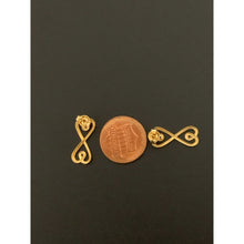 Load image into Gallery viewer, 18K Gold Earrings Post Infinity 1.80 grams - Rafant