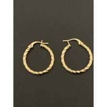 Load image into Gallery viewer, 18K Gold Earrings Hoops Loops 1.19 grams Small - Rafant