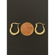 Load image into Gallery viewer, 18K Gold Earrings Hoops Loops 1.19 grams Small - Rafant