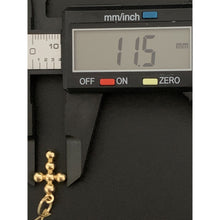 Load image into Gallery viewer, 18K Gold Necklace Chain 17.50" with Cross Pendant 1.98 grams - Rafant