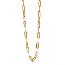Load image into Gallery viewer, 18K Gold Bracelet Paperclip Size 7 inches - Rafant