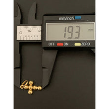 Load image into Gallery viewer, 18K Gold Pendant Cross Beaded 1.12 grams - Rafant