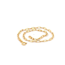 Load image into Gallery viewer, 18K Yellow Gold Bracelet Paperclip Small Links 1.02 Size 7.5 inches - Rafant