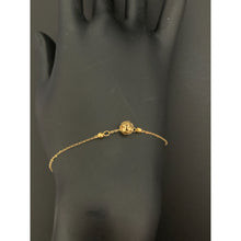 Load image into Gallery viewer, 18K Gold Bracelet Charm Ball Size 6.25" plus 1.25" extension 0.67 grams - Rafant