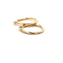 Load image into Gallery viewer, 18K Gold Earrings Hoops Loops Fine Jewelry - Rafant