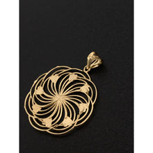Load image into Gallery viewer, 18K Gold Pendant Heart Flower Pendant Yellow White Gold 1.42 grams - Rafant