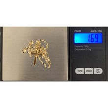 Load image into Gallery viewer, 18K Gold Necklace Chain 17.75 inches with Cross Pendant 1.69 grams - Rafant