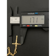 Load image into Gallery viewer, 18K Gold Necklace Chain 17.50 inches with Cross Pendant 1.57 grams - Rafant