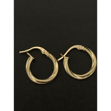 Load image into Gallery viewer, 18K Gold Earrings Hoops Loops Small 0.87 grams - Rafant