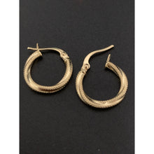 Load image into Gallery viewer, 18K Gold Earrings Hoops Loops Small 0.87 grams - Rafant