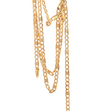 Load image into Gallery viewer, 18K Yellow Gold Necklace Chain Figaro 19.75 inches 3.83 grams - Rafant