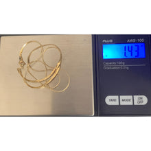 Load image into Gallery viewer, 18K Gold Necklace Chain Only 15.75 inches 1.43 grams - Rafant