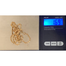 Load image into Gallery viewer, 18K Gold Necklace Rope Chain Only 17.75 inches 1.69 grams - Rafant
