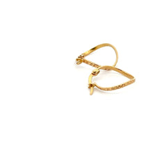 Load image into Gallery viewer, 18K Gold Earrings Hoops Irregular 1.04 grams Small - Rafant