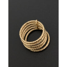 Load image into Gallery viewer, 18K Gold Ring Five Days 1.42 grams Size 5.5 with Defects Holes - Rafant