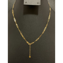 Load image into Gallery viewer, 18K Gold Necklace Chain Paperclips 16 inches plus 1 inch - Rafant