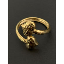 Load image into Gallery viewer, 18K Gold Ring Double Heart 1.30 grams S 6.5 - Rafant