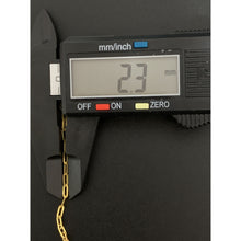 Load image into Gallery viewer, 18K Saudi Gold Bracelet Paperclips 1.44 grams 7 inches - Rafant