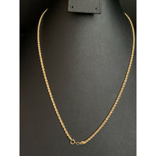 Load image into Gallery viewer, 18K Gold Necklace Rope Chain Only 19.75 inches 2.31 grams - Rafant