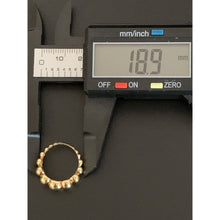 Load image into Gallery viewer, 18K Gold Ring Beaded Bubble  3.02 grams Size 4.75 - Rafant