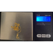 Load image into Gallery viewer, 18K Gold Necklace 17.75 inches with Infinity Charms 1.19 grams - Rafant