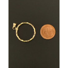 Load image into Gallery viewer, 18K Gold Pendant Circle Round 1.05 grams - Rafant