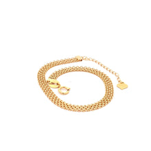 Load image into Gallery viewer, 18K Yellow Gold Bracelet Bismark Chain 2.29 grams 5.75 inches plus 1" extension - Rafant