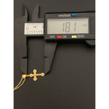 Load image into Gallery viewer, 18K Gold Necklace Chain 20 inches with Cross Pendant 1.73grams - Rafant