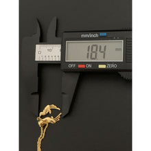 Load image into Gallery viewer, 18K Gold Necklace Chain Twisted 18 inches Love Birds Pendant 2.02 grams - Rafant