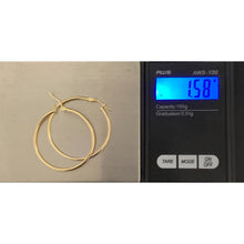 Load image into Gallery viewer, 18K Gold Earrings Hoops Loops 1.58 grams - Rafant