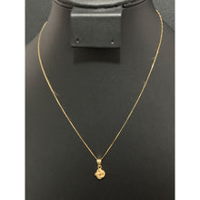 Load image into Gallery viewer, 18K Gold Necklace Chain Box 15.75" with Knot Pendant 1.46 grams - Rafant