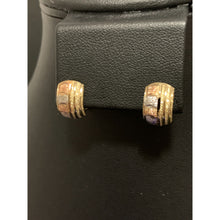 Load image into Gallery viewer, 18K Gold Earrings French Clips Tricolor 1.23 grams - Rafant