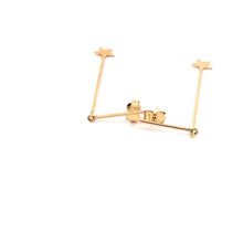 Load image into Gallery viewer, 18K Yellow Gold Earrings Dangling Star 1.51 grams - Rafant
