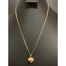 Load image into Gallery viewer, 18K Gold Necklace Chain Mariner 19.50 inches with Puffed Heart Pendant 4.84 grams - Rafant