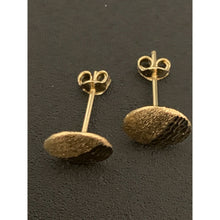 Load image into Gallery viewer, 18K Gold Necklace Chain 15.75 inches with Disc Round Pendant Earrings Set 2.05 grams - Rafant