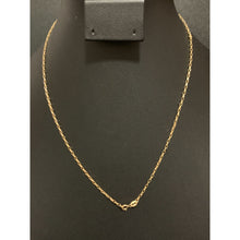 Load image into Gallery viewer, 18K Gold Necklace Chain Cable Link 17.75 inches 1.83 grams - Rafant
