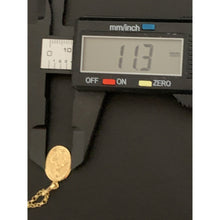 Load image into Gallery viewer, 18K Gold Necklace Chain 17.75 inches with Mother Mary Pendant 1.91 grams - Rafant