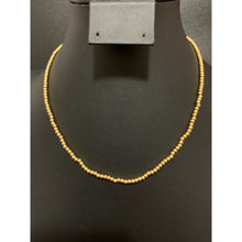 Load image into Gallery viewer, 18K Gold Necklace Beads Tiny Balls 16 inches 2.84 grams - Rafant