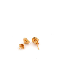 Load image into Gallery viewer, 18K Yellow Gold Earrings Stud Heart 1.24 grams Small - Rafant