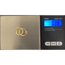 Load image into Gallery viewer, 18K Gold Earrings Hoops Loops Earrings Small 0.88 grams - Rafant