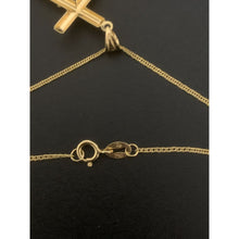 Load image into Gallery viewer, 18K Gold Necklace Chain 17.75 inches with Jesus Christ Pendant 1.37 grams - Rafant