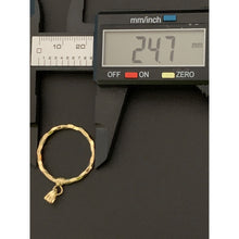 Load image into Gallery viewer, 18K Gold Pendant Circle Round 1.05 grams - Rafant