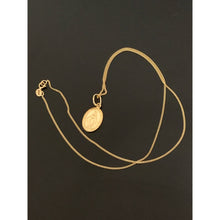 Load image into Gallery viewer, 18K Gold Necklace Chain 17.50 inches with Mother Mary Pendant 1.66 grams - Rafant