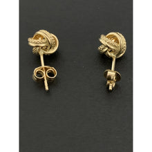 Load image into Gallery viewer, 18K Gold Earrings Stud Knot Small - Rafant