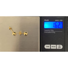 Load image into Gallery viewer, 18K Gold Earrings Stud Balls Small 1.62 grams - Rafant