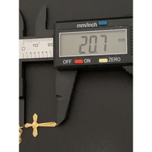Load image into Gallery viewer, 18K Gold Necklace Chain 17.75 inches with Cross Pendant 1.69 grams - Rafant